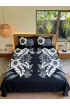 Hand Painted Rayon Bedsheet Set King Size Hand Painted Rayon Bedsheet Set King Size